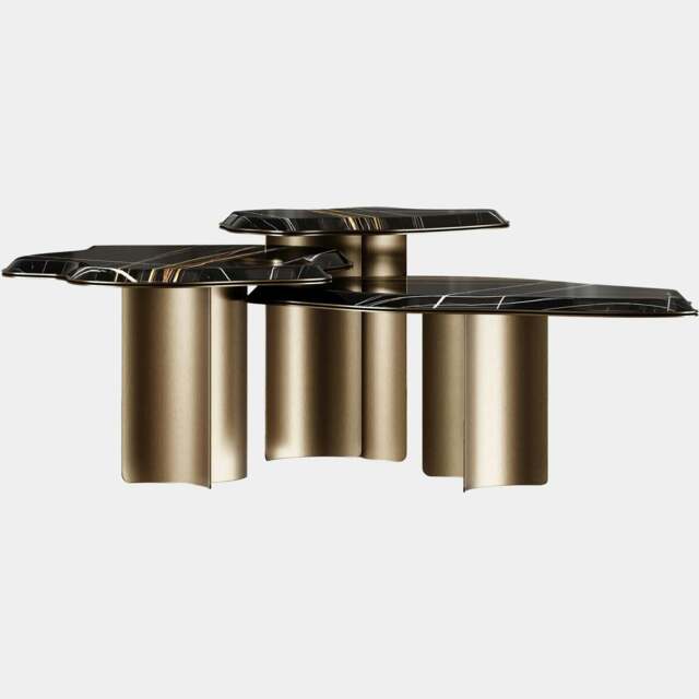 Rackhams Fusion Center Table with Sahara Noir Marble - image 1