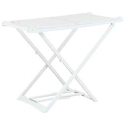 Rackhams Folding Clothes Dry Rack White Plastic - thumbnail 1