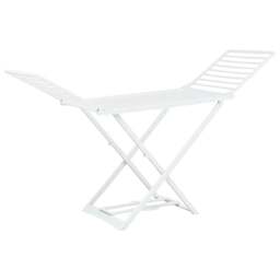 Rackhams Folding Clothes Dry Rack White Plastic - thumbnail 6