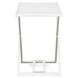 Rackhams Folding Clothes Dry Rack White Plastic - thumbnail 3