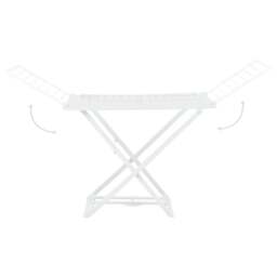 Rackhams Folding Clothes Dry Rack White Plastic - thumbnail 5