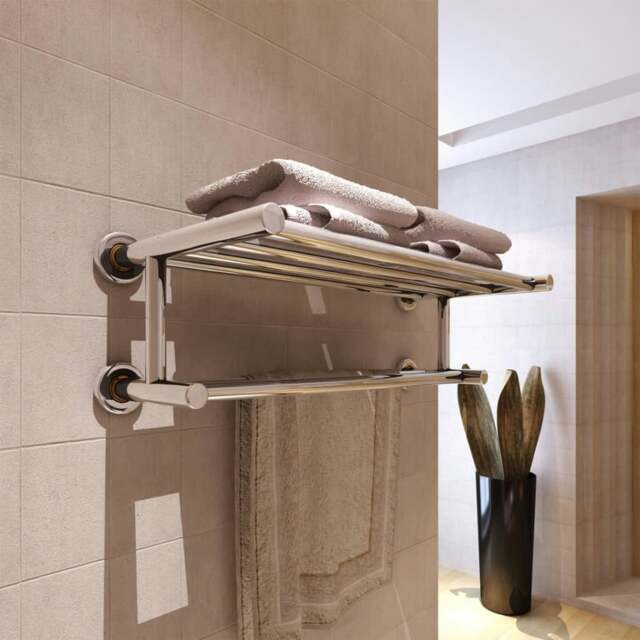 Rackhams Stainless Steel Towel Rack 6 Tubes - image 1