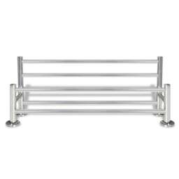 Rackhams Stainless Steel Towel Rack 6 Tubes - thumbnail 4