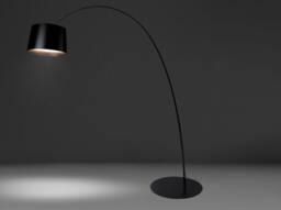 Rackhams Adjustable floor lamp in black steel 8064 - thumbnail 6