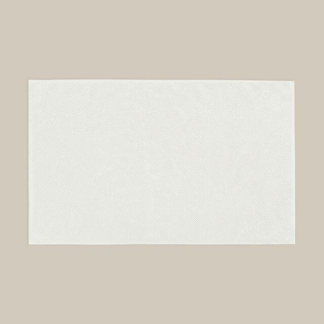 Rackhams Loop Organic Cotton Reversible Bath Mat - White - image 1