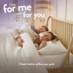 Rackhams Duck Feather Medium Support Pillow - 4 Pack - thumbnail 6