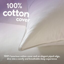 Rackhams Duck Feather Medium Support Pillow - 4 Pack - thumbnail 5