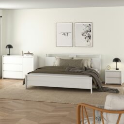 Rackhams Next Nightstand 2 Drawers White - White - Manufactured wood - 1 - thumbnail 6
