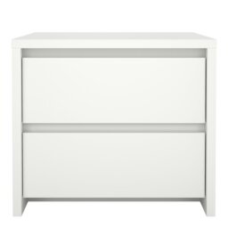 Rackhams Next Nightstand 2 Drawers White - White - Manufactured wood - 1 - thumbnail 2