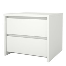 Rackhams Next Nightstand 2 Drawers White - White - Manufactured wood - 1 - thumbnail 3