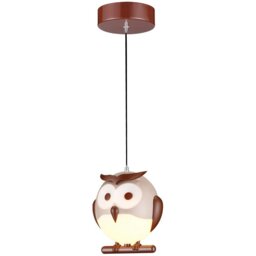 Rackhams Owl Ceiling Lamp 1XG9 Part Of The Nature Themed Childrens Range Great For Bedroom Nursery Or Playhouse Safe And Comforting - thumbnail 3