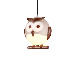 Rackhams Owl Ceiling Lamp 1XG9 Part Of The Nature Themed Childrens Range Great For Bedroom Nursery Or Playhouse Safe And Comforting - thumbnail 2