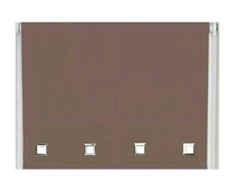Rackhams Mocha Square Eyelet Edge Roller Blind - 80cm - thumbnail 2