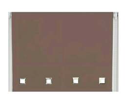 Rackhams Mocha Square Eyelet Edge Roller Blind - 80cm - thumbnail 1