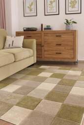 Rackhams Newport Blocks Green Rug – Geometric Style - 200X290 cm - thumbnail 4