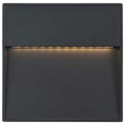 Rackhams Outdoor LED Wall Lights 2 pcs 3 W Black Square - thumbnail 4