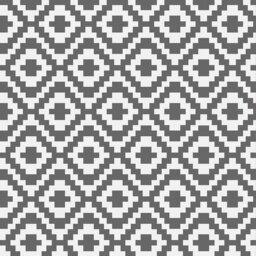 Rackhams Outdoor Waterproof Rug for Gardens, Patio and Decking - Geometric Grey - Grey and White Geometric Rug 360cm x 270cm - thumbnail 5