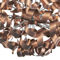 Rackhams Seren 12 Light Bronze Ribbon Pendant Ceiling Light - thumbnail 4