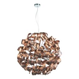 Rackhams Seren 12 Light Bronze Ribbon Pendant Ceiling Light - thumbnail 2