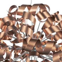 Rackhams Seren 12 Light Bronze Ribbon Pendant Ceiling Light - thumbnail 3