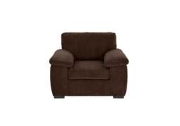 Rackhams Amalfi Jumbo Cord Fabric Armchair in Chocolate - Chocolate