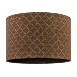 Rackhams Contemporary Chocolate Brown Woven Lattice Lampshade in Textured Linen