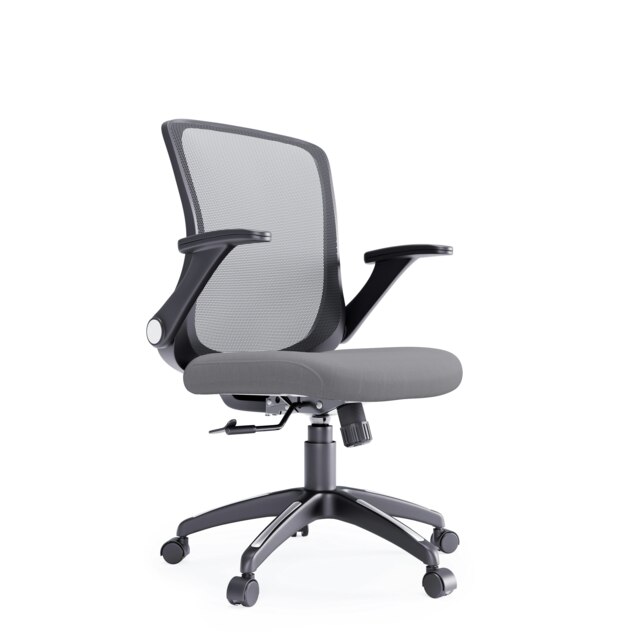 Rackhams Toronto Office Chair with Wheels in Grey - Grey - image 1