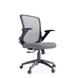 Rackhams Toronto Office Chair with Wheels in Grey - Grey - thumbnail 1
