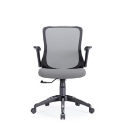 Rackhams Toronto Office Chair with Wheels in Grey - Grey - thumbnail 3