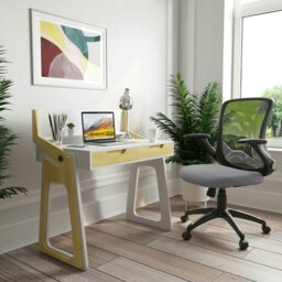 Rackhams Toronto Office Chair with Wheels in Grey - Grey - thumbnail 2