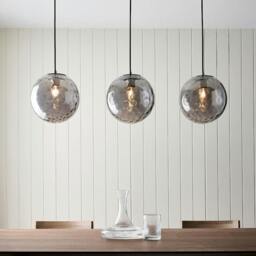 Rackhams Tamara 3-Light Antique Brass Pendant Bar - thumbnail 1