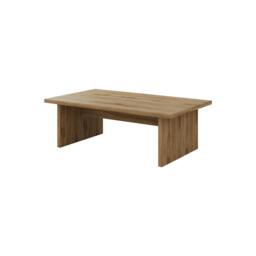 Rackhams Modern Scandi Design 120cm Rectangular Coffee Table with Soft Corner Edges, Flat-Panel Legs, Living Room, Natural Oak - Whiskey Oak - thumbnail 2