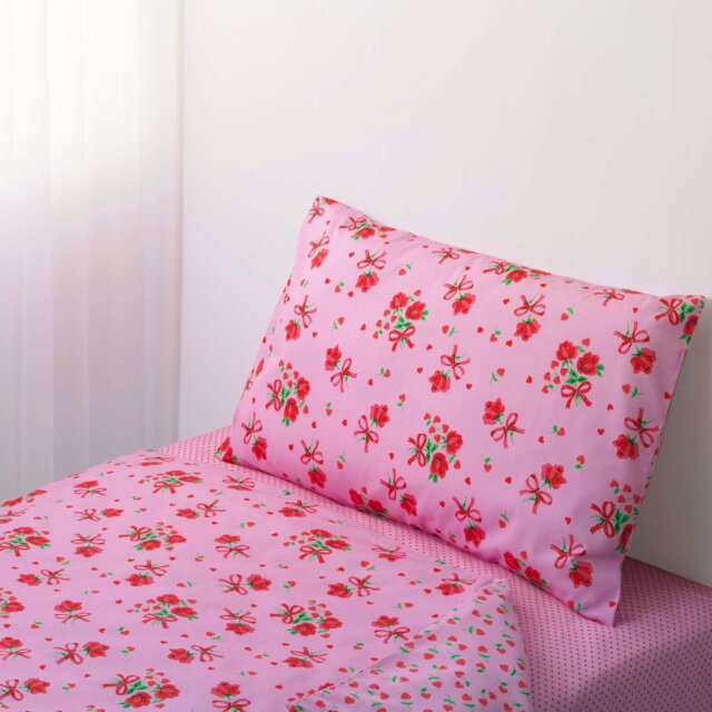 Rackhams Strawberry Rose Duvet Cover Set - Single - image 1