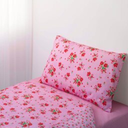 Rackhams Strawberry Rose Duvet Cover Set - Single - thumbnail 1