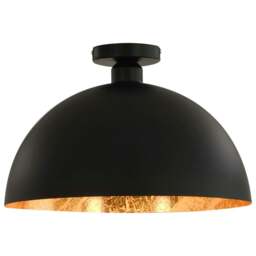 Rackhams Ceiling Lamps 2 pcs Black and Gold Semi-spherical E27 - thumbnail 4