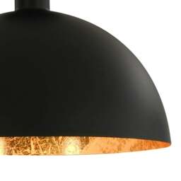 Rackhams Ceiling Lamps 2 pcs Black and Gold Semi-spherical E27 - thumbnail 6