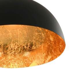 Rackhams Ceiling Lamps 2 pcs Black and Gold Semi-spherical E27 - thumbnail 5