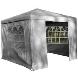 Rackhams Grey Gazebo Marquee Awning Beach Party Camping Tent Canopy 3 x 3m - Grey - thumbnail 1
