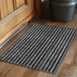 Rackhams Striped Needlefelt Doormat - Grey - 1.2m Wide x Per Metre - thumbnail 3