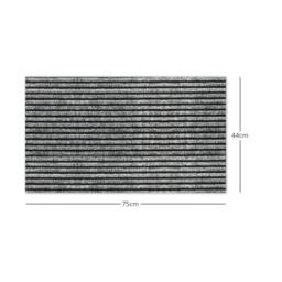 Rackhams Striped Needlefelt Doormat - Grey - 1.2m Wide x Per Metre - thumbnail 6