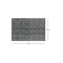 Rackhams Striped Needlefelt Doormat - Grey - 1.2m Wide x Per Metre - thumbnail 4