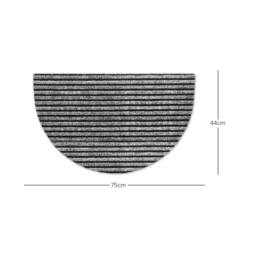 Rackhams Striped Needlefelt Doormat - Grey - 1.2m Wide x Per Metre - thumbnail 5