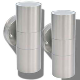 Rackhams Outdoor LED Wall Lights 2 pcs Stainless Steel Up/Downwards - thumbnail 4