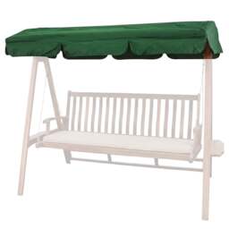 Rackhams Spare Canopy for 2 Seater Garden Swing Seat or Hammock in Choice of Colours, 180gsm Polyester Shower-Proof Replacement Cover - Green