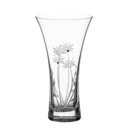 Rackhams Bloom Trumpet Vase Adorned with Crystals by Swarovski® - 21cm - Made From Premium Lead Free Crystal Glass