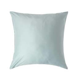 Rackhams Organic 400 TC Egyptian Cotton Sateen Pillowcase, European Size - Blue - 80 x 80 cm - thumbnail 1