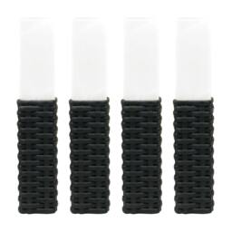 Rackhams Pack of 4 Solar Stake Lights – Rattan Effect LED Lights - thumbnail 1