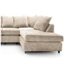 Rackhams Ashton Chenille 6 Seater Scatter Back U Shaped Corner Sofa - Silver - thumbnail 5