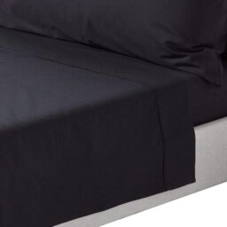 Rackhams Crisp & Cool 200 TC Egyptian Cotton Percale Flat Sheet - Dark Grey - King - thumbnail 2