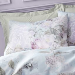 Rackhams RHS x Catherine Lansfield Floral Serenity So Soft Duvet Cover Set Blue - Super King - Blue - thumbnail 3